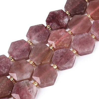 Natural Red Hematoid Quartz Beads Strands G-N368-01A-12-1