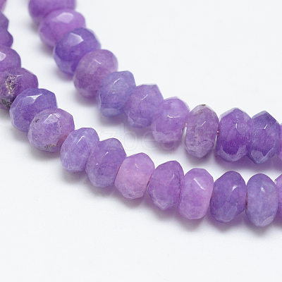 Natural White Jade Bead Strands X-G-R409-3x5-05-1
