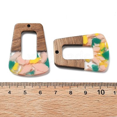 Resin and Walnut Pendants FIND-R051-02H-1
