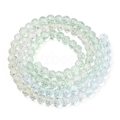 Transparent Glass Beads Strands X-GLAA-E036-07Z-01-1