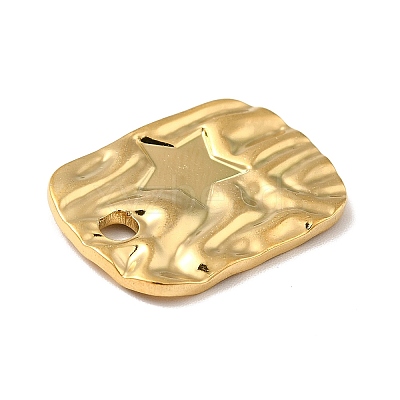 Ion Plating(IP) 304 Stainless Steel Pendant Cabochon Settings STAS-E176-16G-1