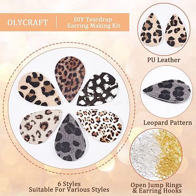 DIY Teardrop Earring Making Kit DIY-OC0009-79-1