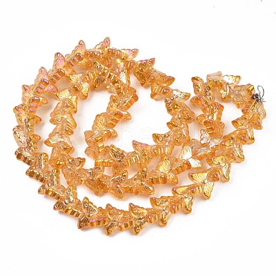 Electroplate Glass Beads Strand EGLA-S188-25-1