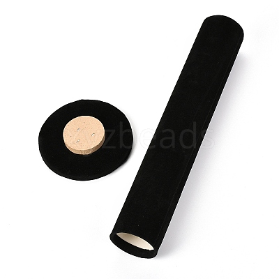 Velvet Vertical Tower Jewelry Bracelet Display Stand ODIS-F006-01C-1