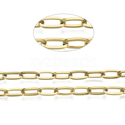 3.28 Feet 304 Stainless Steel Paperclip Chains X-STAS-R115-02A-1