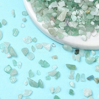 Natural Green Aventurine Chip Beads X-G-O103-02-1