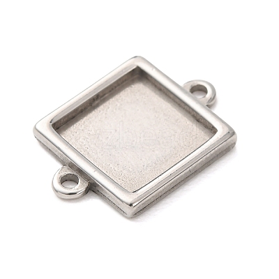 304 Stainless Steel Connector Cabochons Settings STAS-H240-69P-1