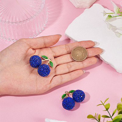 2Pcs Alloy Cherry Charms FIND-TA0009-30D-1