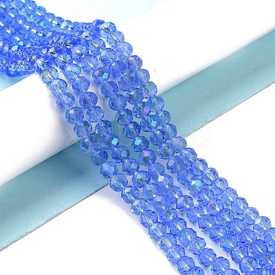 Electroplate Glass Beads Strands EGLA-A034-T6mm-L04-1
