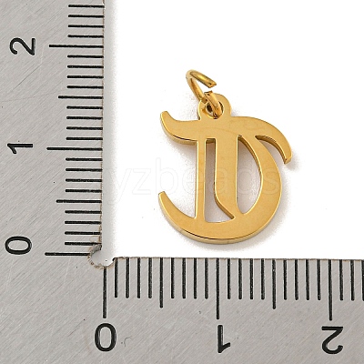 Ion Plating(IP) 304 Stainless Steel Charms STAS-I010-01G-T-1