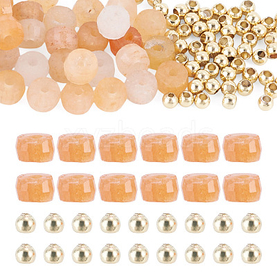 50Pcs Natural Red Aventurine Beads G-TAD0001-15A-1