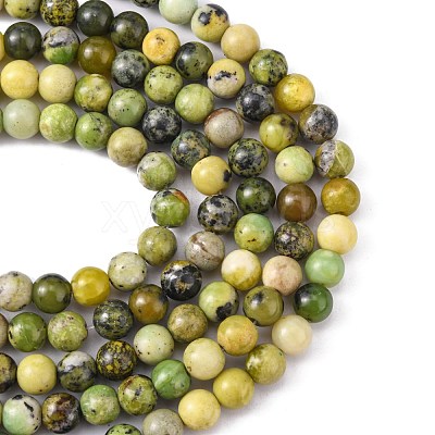 Natural Serpentine Beads Strands G-N166-4-1