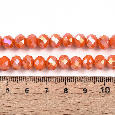 Electroplate Glass Beads Strands LS-EGLA-A034-P8mm-B29-1