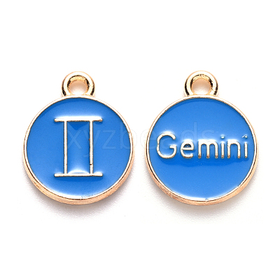 Alloy Enamel Pendants ENAM-S124-01B-02I-1