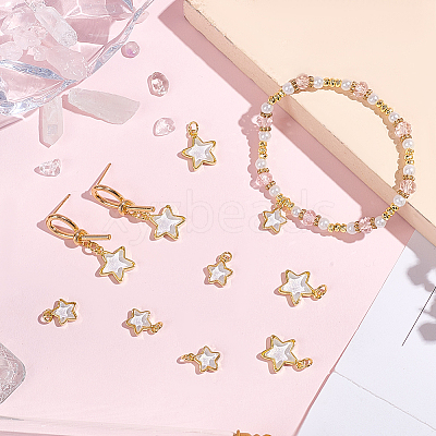 10Pcs 2 Styles Brass Charms KK-BBC0019-20A-1
