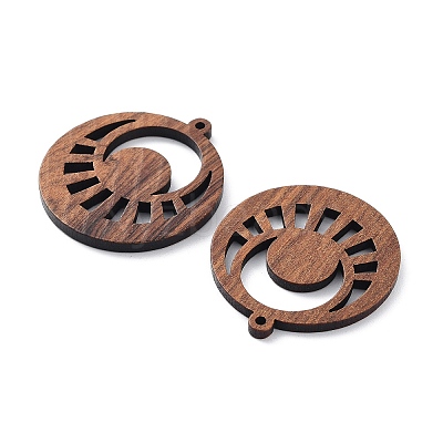 Walnut Wood Laser Cut Pendants WOOD-Q051-05J-1