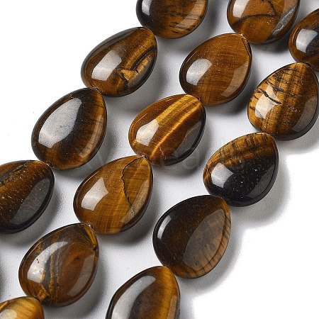 Natural Tiger Eye Beads Strands G-P528-L08-01-1