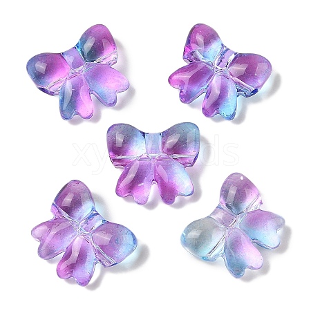 Transparent Spray Paint Glass Beads GLAA-Z011-02E-1