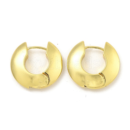 Rack Plating Brass Ring Hoop Earrings for Women EJEW-G410-62G-1