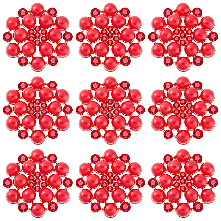 AHADERMAKER 20pcs Alloy Rhinestone Cabochons ALRI-GA0001-08B-1