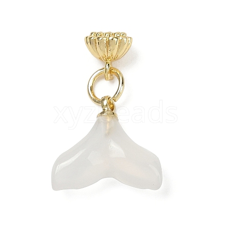 Natural White Agate Charms KK-Z094-04G-03-1