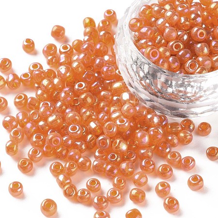 (Repacking Service Available) Round Glass Seed Beads SEED-C016-4mm-169-1