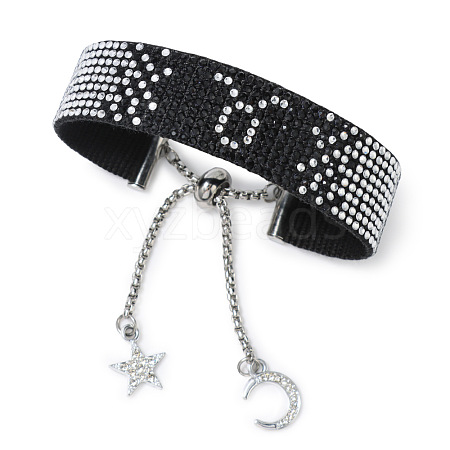 Constellation Adjustable Polyester &  Stainless Steel Bracelets PW-WG542AF-07-1