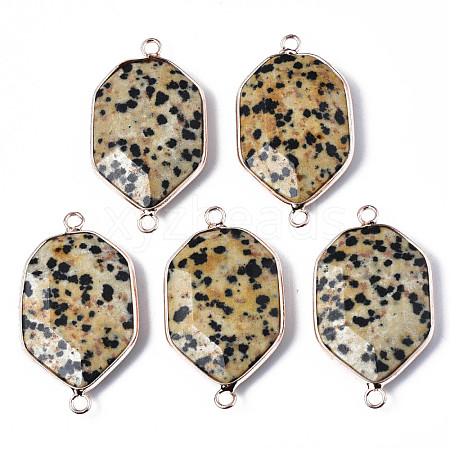 Natural Dalmatian Jasper Links Connectors G-S359-280F-1