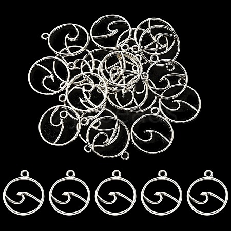 20Pcs Tibetan Style Alloy Pendants TIBE-YW0001-27-1