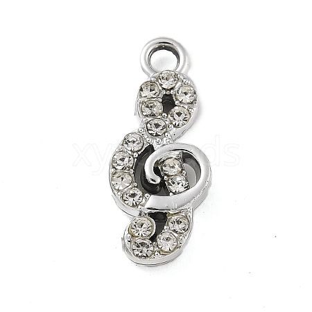 Alloy Rhinestone Pendants PALLOY-P308-02P-1