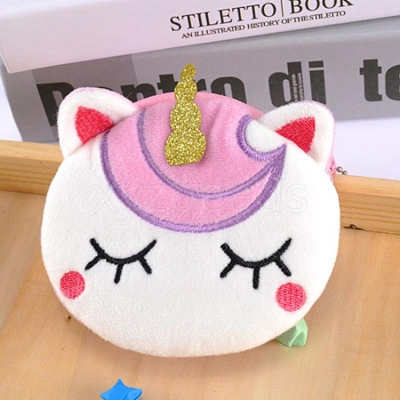 Plush Unicorn Coin Purses PW-WG5488C-11-1