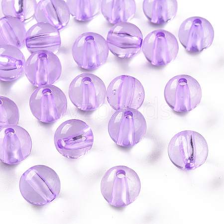 Transparent Acrylic Beads MACR-S370-A10mm-746-1