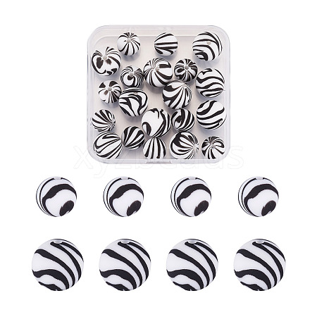 20Pcs 2 Colors Silicone Beads SIL-TA0001-07C-1