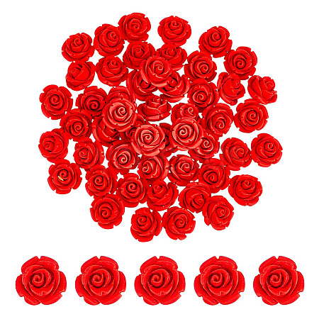 50Pcs Cinnabar Beads CARL-HY0001-04-1