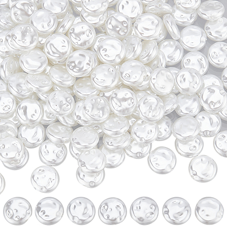 SUNNYCLUE 2 Strands ABS Plastic Imitation Pearl Beads Strands KY-SC0002-08-1