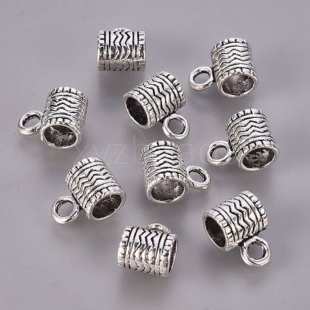 Tibetan Style Alloy Tube Bails LS-K08U0042-1