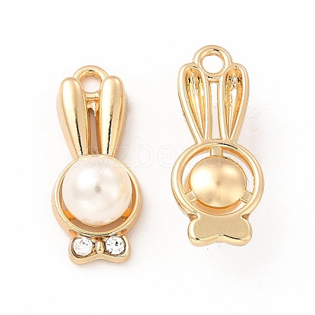 Rack Plating Eco-friendly Alloy Crystal Rhinestone Pendants FIND-A025-06G-1