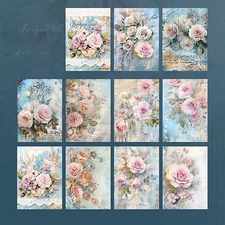 Flower Scrapbook Paper Pads PW-WG42193-04-1