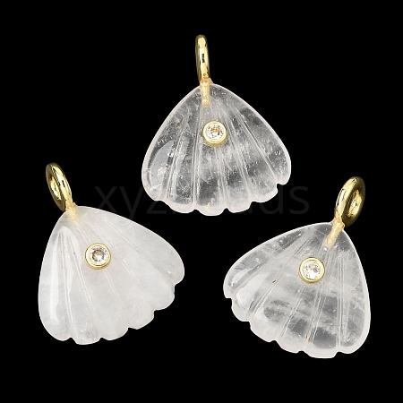 Natural Quartz Crystal Carved Pendants X-G-C282-05E-1