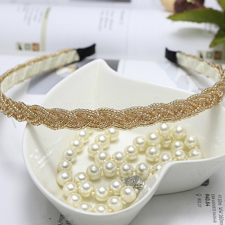 Plastic Pearl Beaded Hair Bands PW-WG46126-02-1