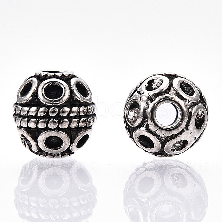 Tibetan Style Alloy Beads X-TIBE-Q063-120AS-NR-1