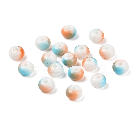 Opaque Spray Painted Glass Beads X1-GLAA-G118-01M-1