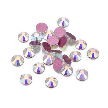 Glass Rhinestone Cabochons RGLA-A019-SS12-A101-1