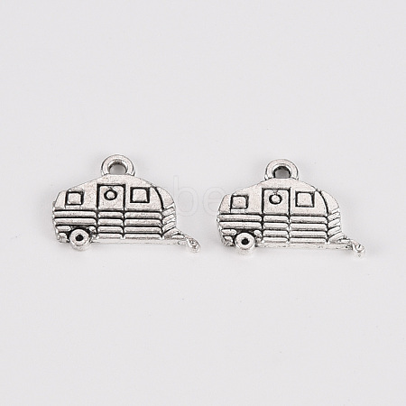 Tibetan Style Alloy Charms TIBE-N010-57AS-RS-1