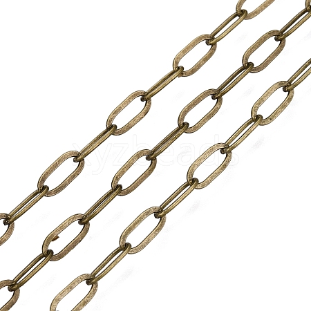 Brass Paperclip Chains X-CHC-S008-001C-AB-1