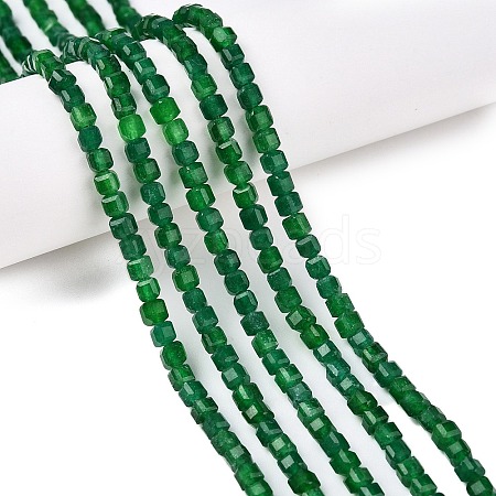 Dyed Natural White Jade Beads Strands G-T138-212-1