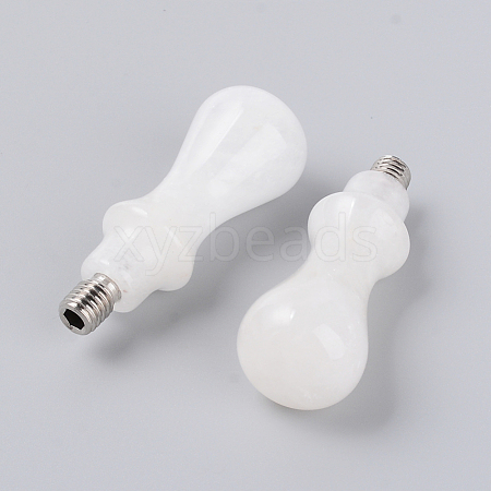 Natural Quartz Crystal  Handle DIY-WH0224-65A-1