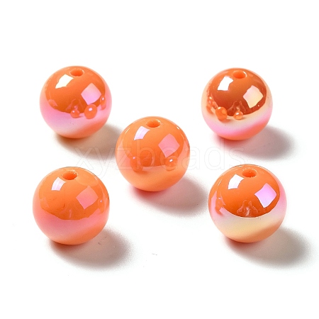 UV Plating Rainbow Iridescent Acrylic Beads LS-X-PACR-D070-01L-1