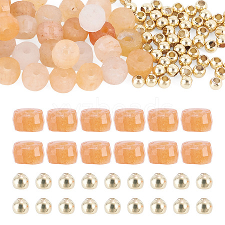 50Pcs Natural Red Aventurine Beads G-TAD0001-15A-1