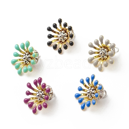 Brass Enamel Charms PALLOY-JF01705-1